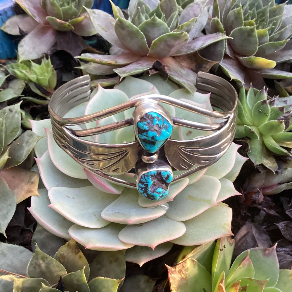 Traditional Unsigned Native American Sterling Sil… - image 7